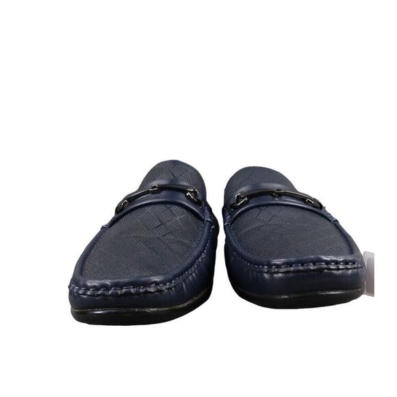 Andrew Fezza Shoes Mens 9.5 Loafer Moccasin Slip On Casual Navy Classic Fashion main image 7